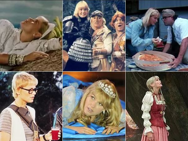 Diferentes cenas de vários filmes da vida de Xuxa