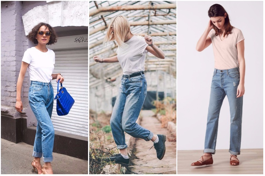 Vou de Marisa - Saiba como combinar jeans com jeans (sem erro): 👇 ➡ Para  um look mais descontraído: combine top, mom jeans com puídos e tênis  colorido. ➡ Para um visual