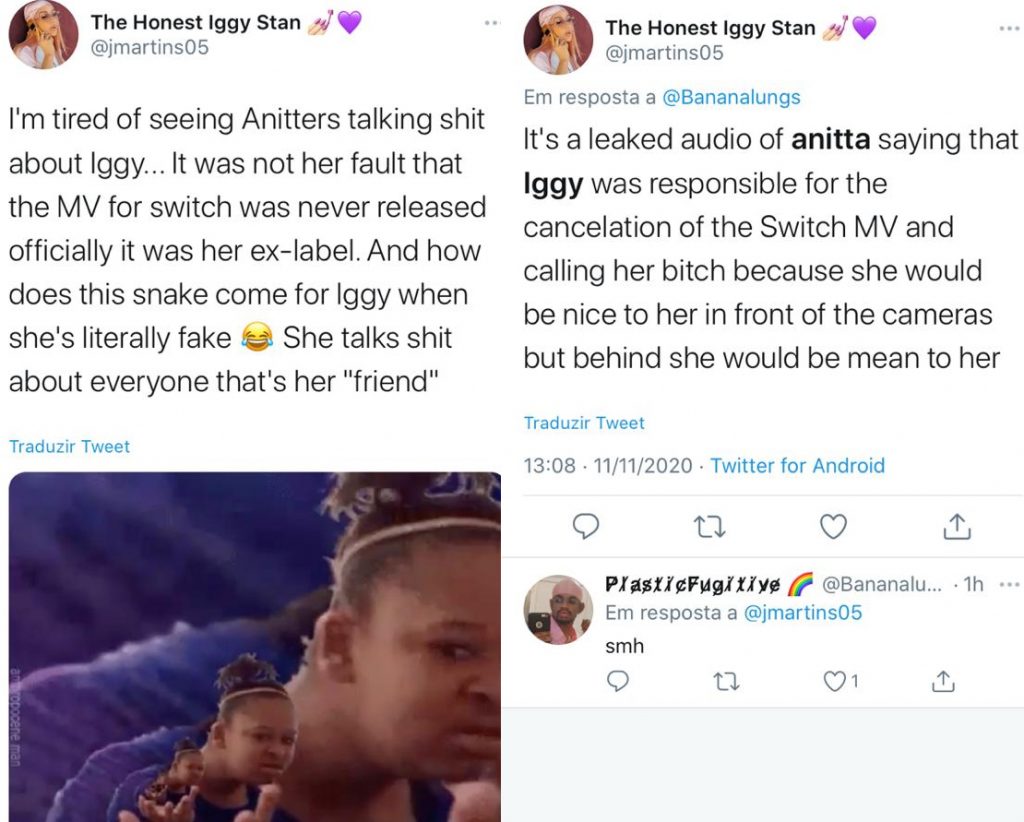 novos áudios de Anitta