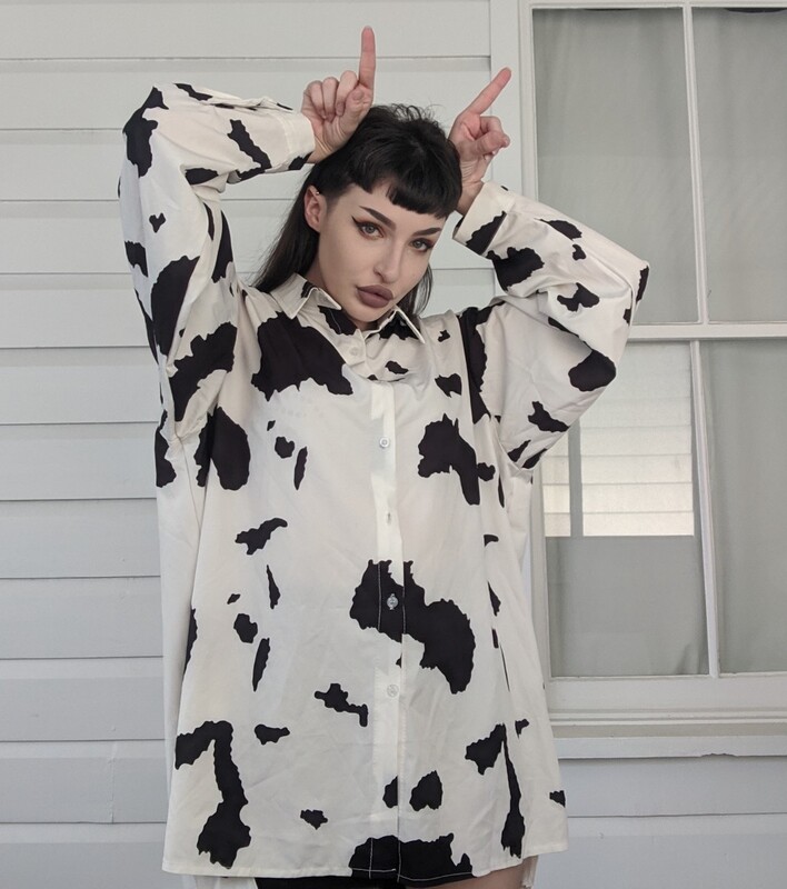 Looks com estampa de vaquinha – cow print