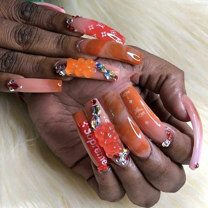 alerta de trend de nail art: gummy bear