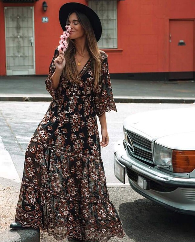 como compor looks de outono com o boho dress