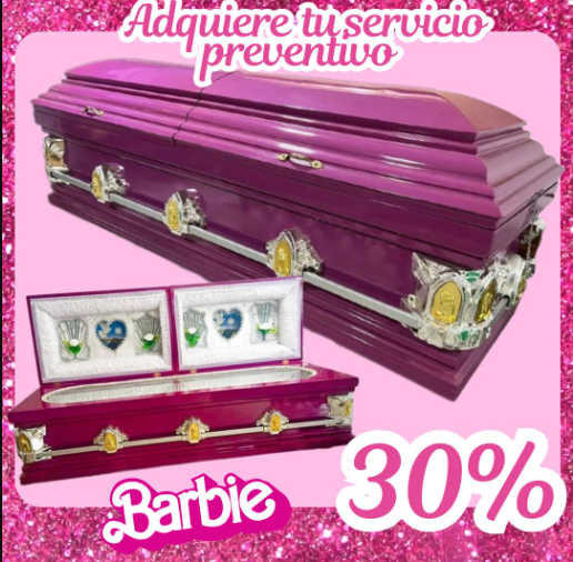 caixão da Barbie