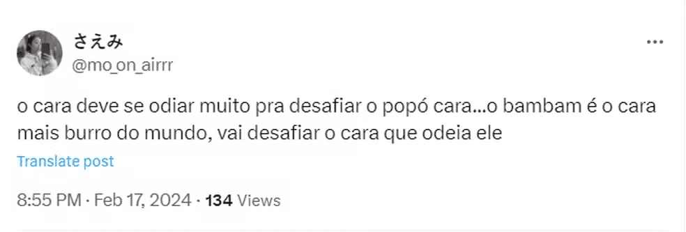 Popó contra Bambam