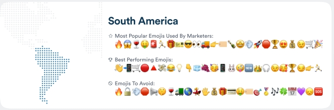 emojis mais usados na América Latina