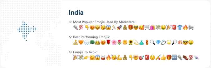 emojis mais usados na Índia