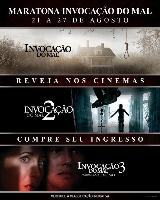 Invocação do Mal cinemas