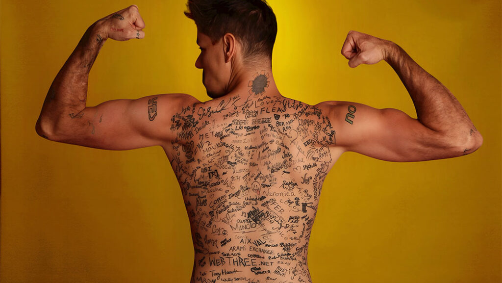 autógrafos tatuados