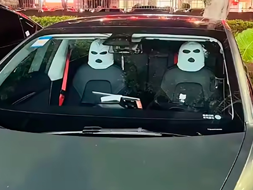 máscaras banco passageiro